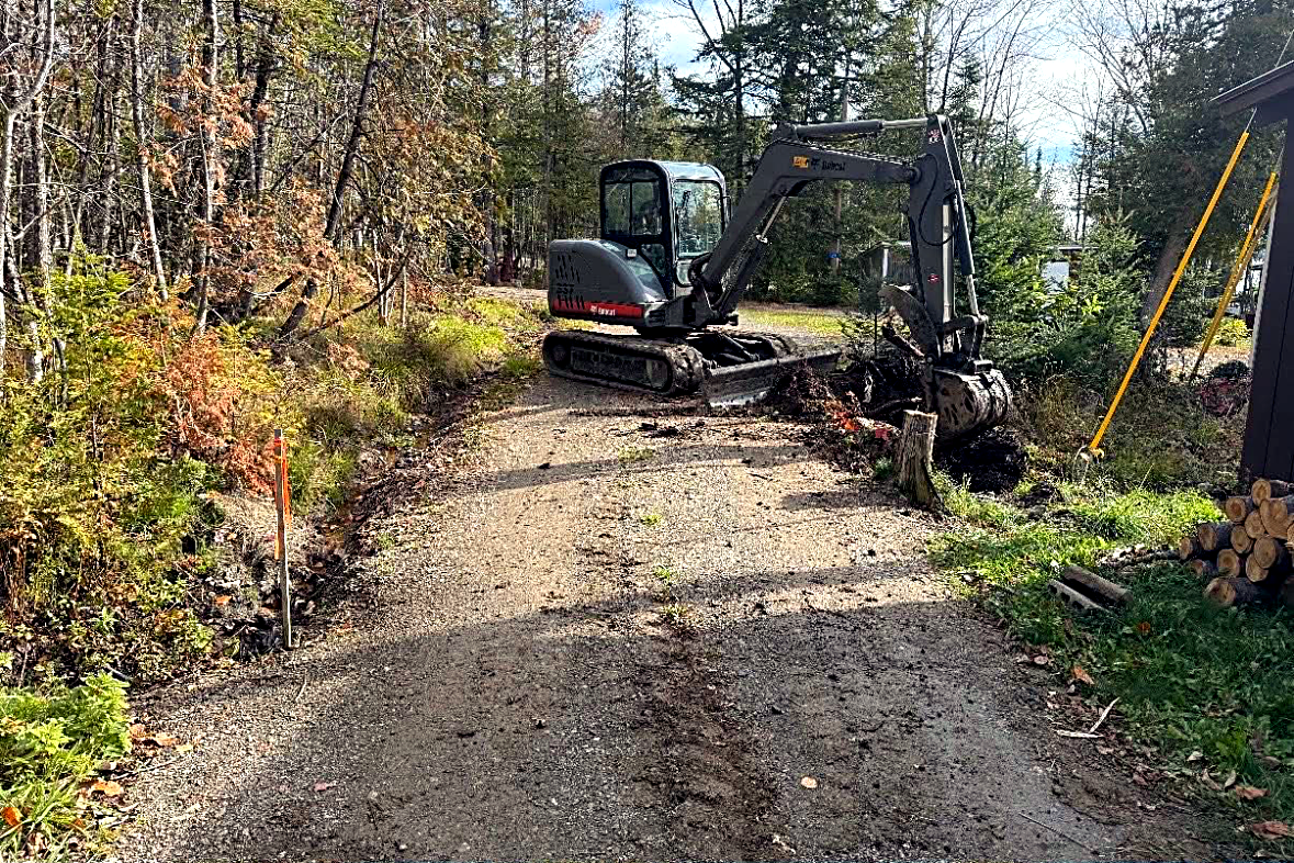 Before: Driveway Grading & Drainage